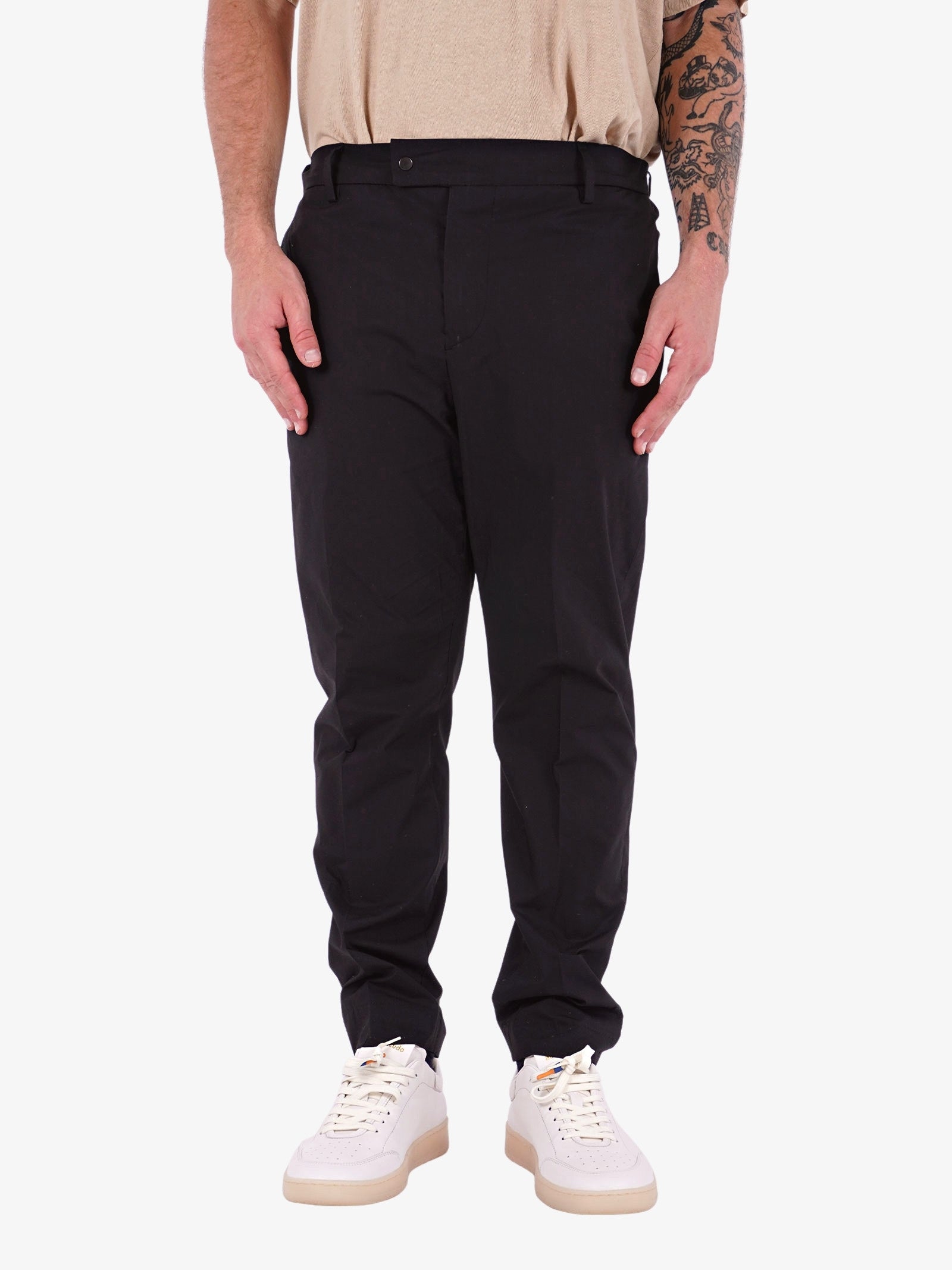 WHITE OVER Pantalone Thunder uomo nero