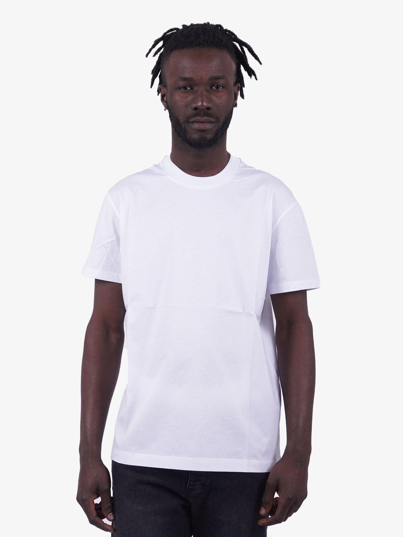 WHITE OVER T-shirt slim fit uomo bianca