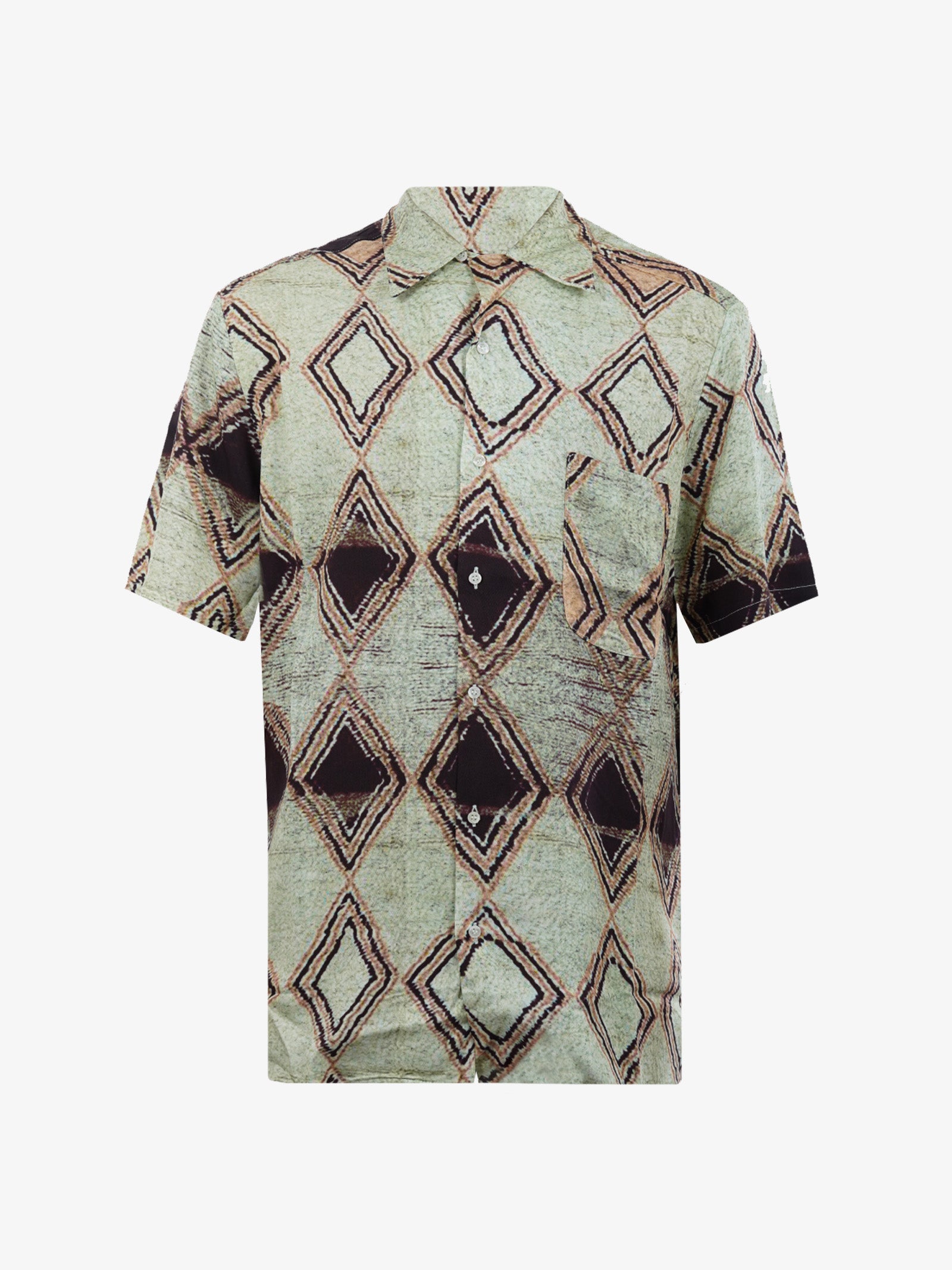 DANILO PAURA Camicie in Viscosa Verde JEREMY BOWLING SHIRT