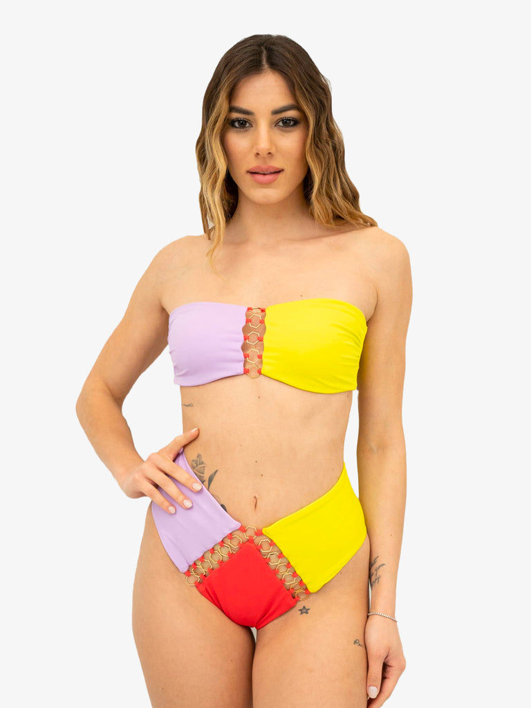DISTRICT BY MARGHERITA MAZZEI Costume da bagno bikini donna bicolore