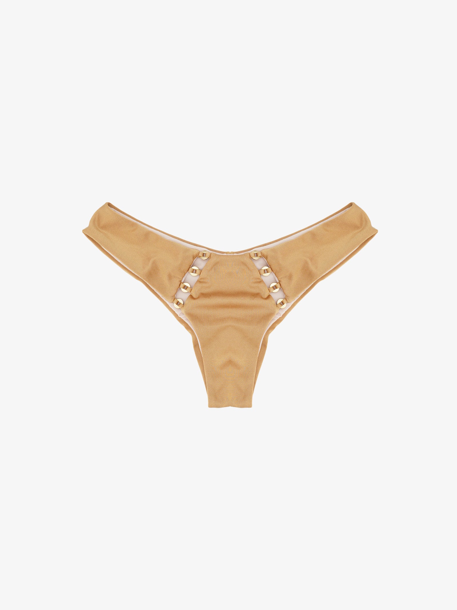 DISTRICT BY MARGHERITA MAZZEI Costume da bagno slip a V donna oro