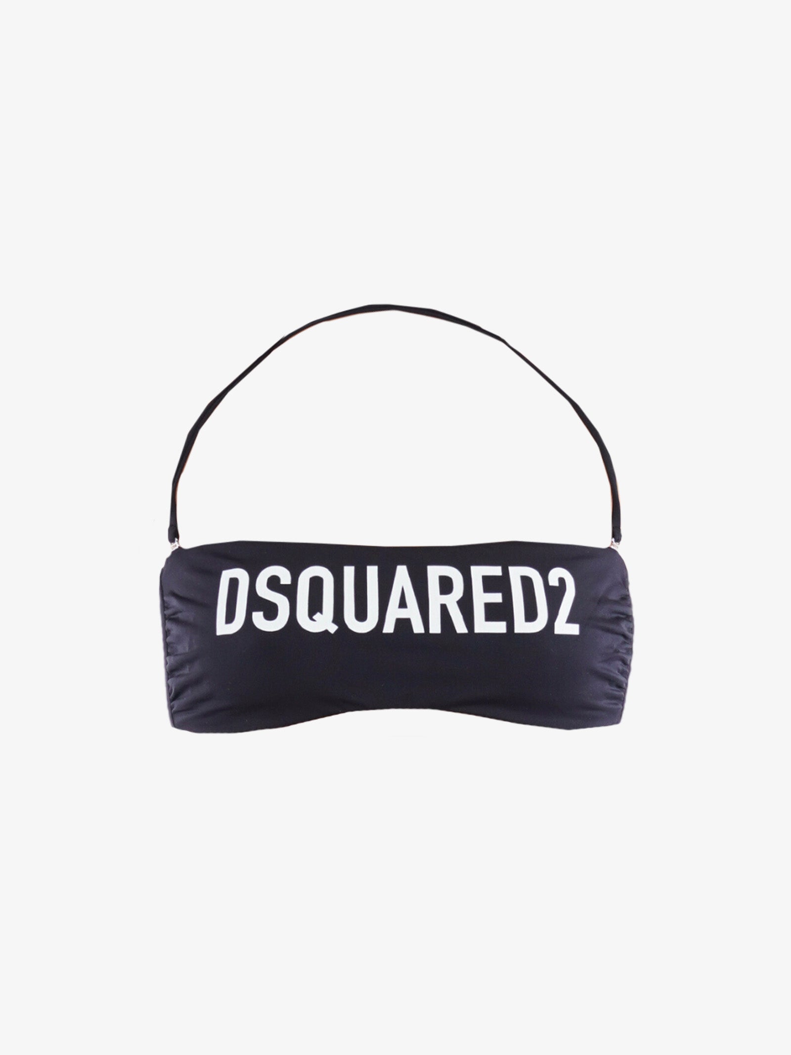 DSQUARED2 Costumi da bagno Donna Nero Bandeau Top in Poliammide