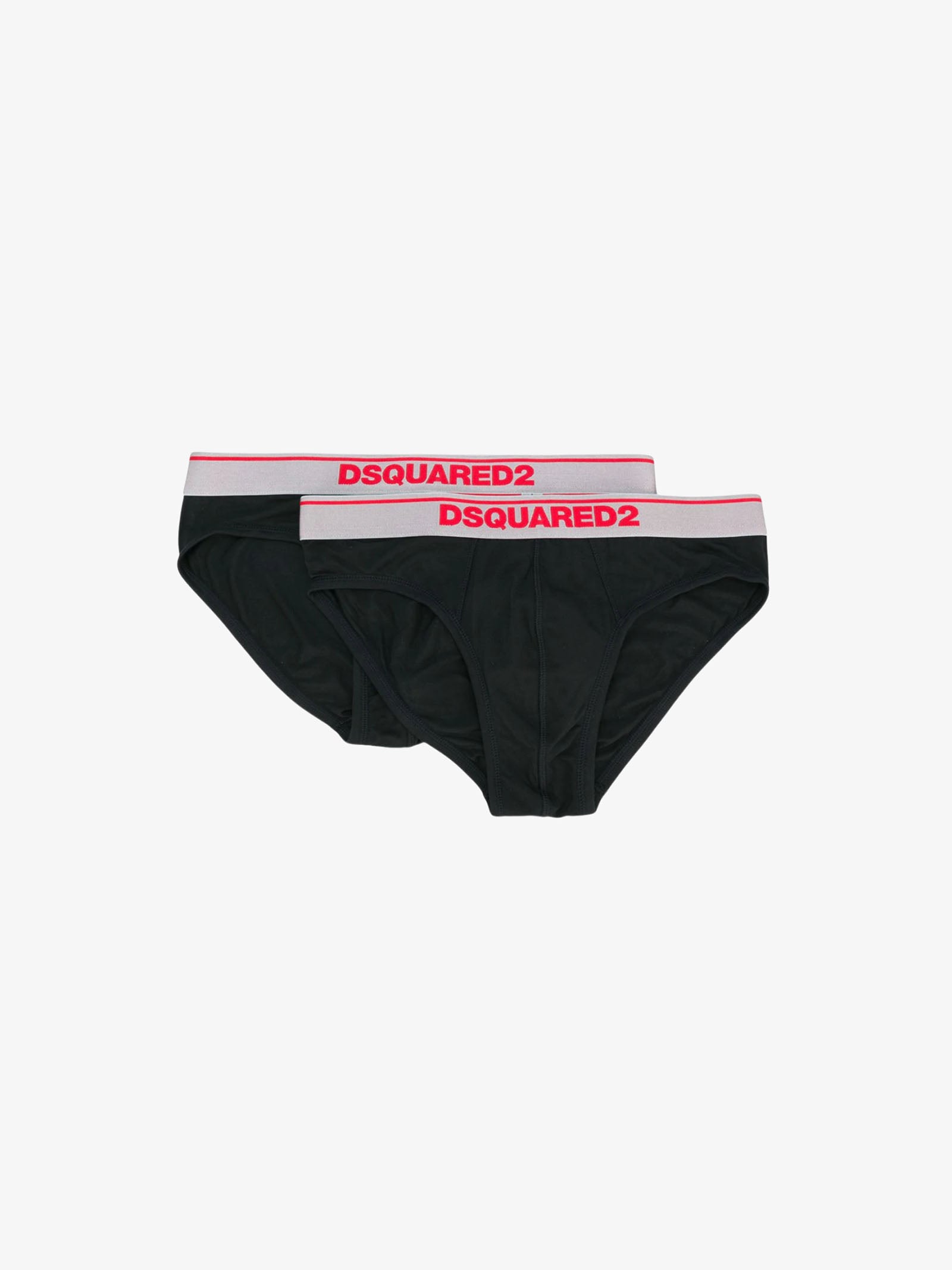 DSQUARED2 Slip uomo nero con logo