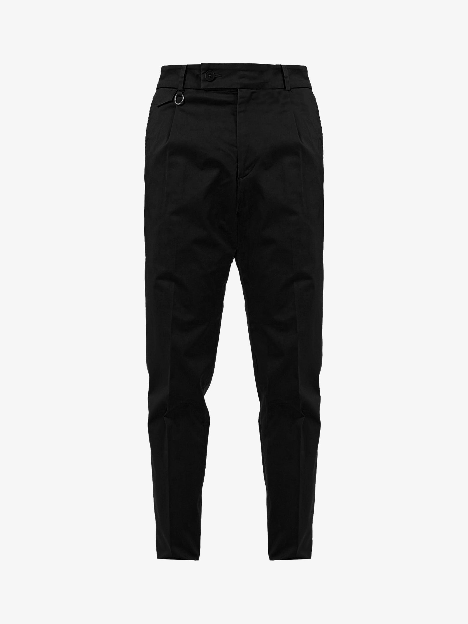 GOLDEN CRAFT Pantalone Charles uomo in raso nero