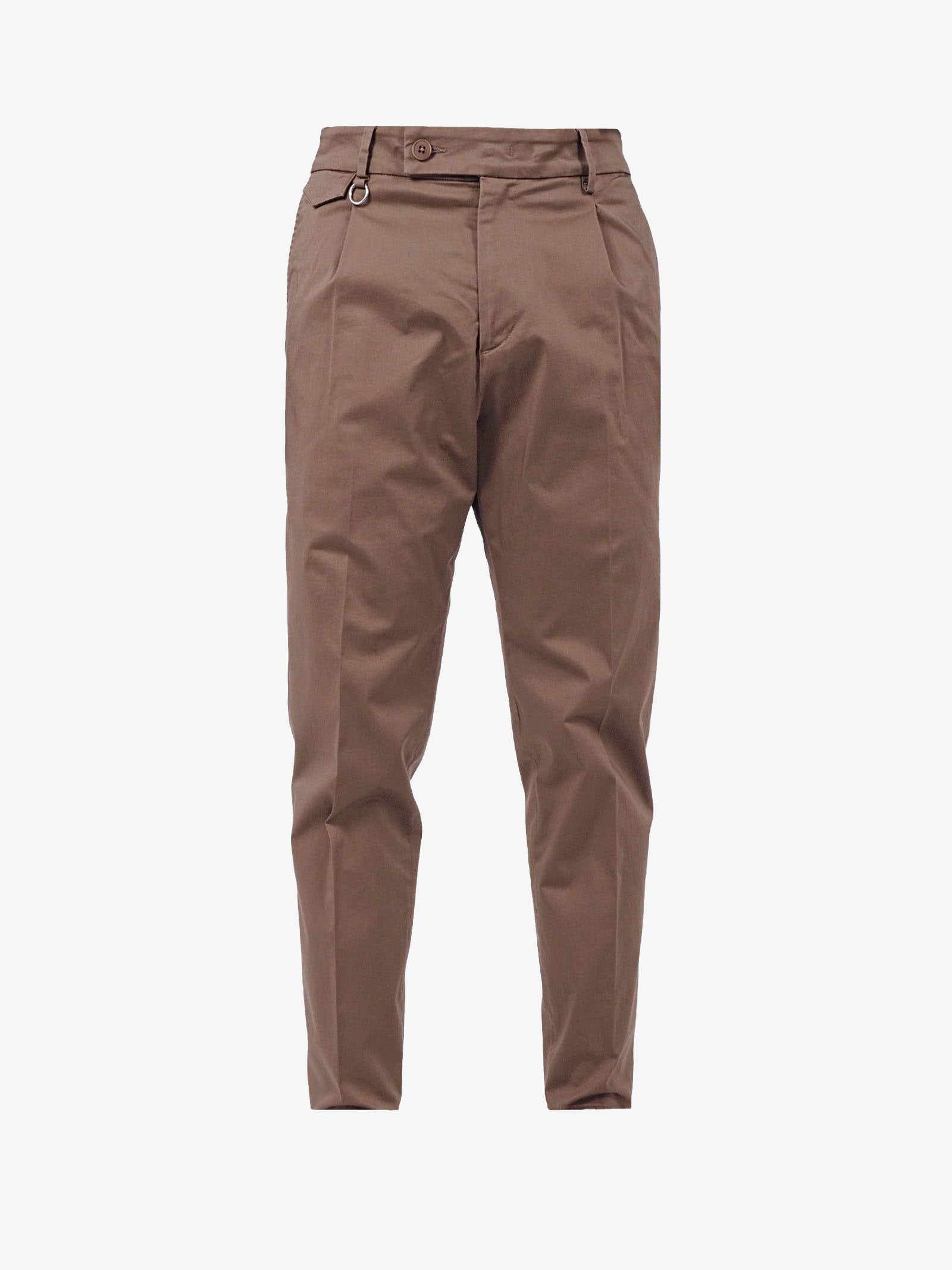 GOLDEN CRAFT Pantalone Charles Satin uomo marrone