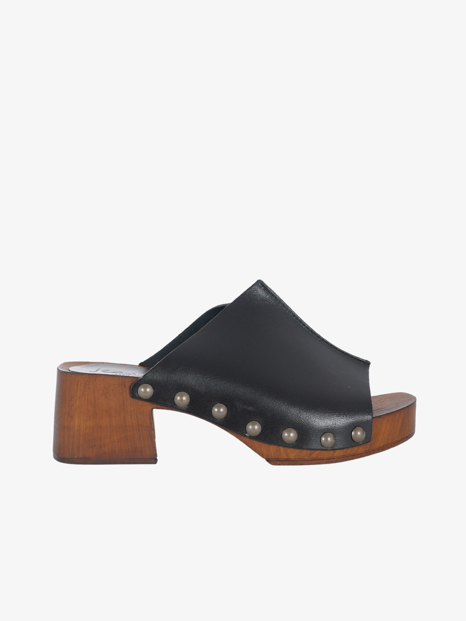 JEACOTTE Sandali con plateau 8 donna in pelle nera