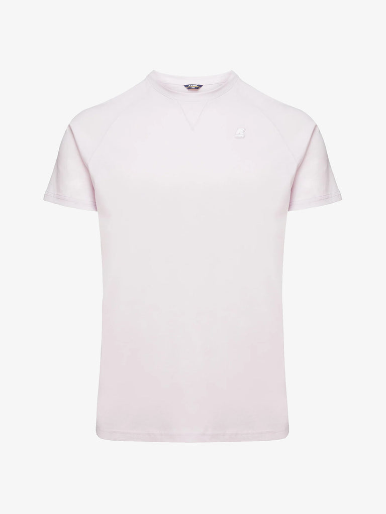 K-WAY T-shirt Edwing in cotone uomo rosa