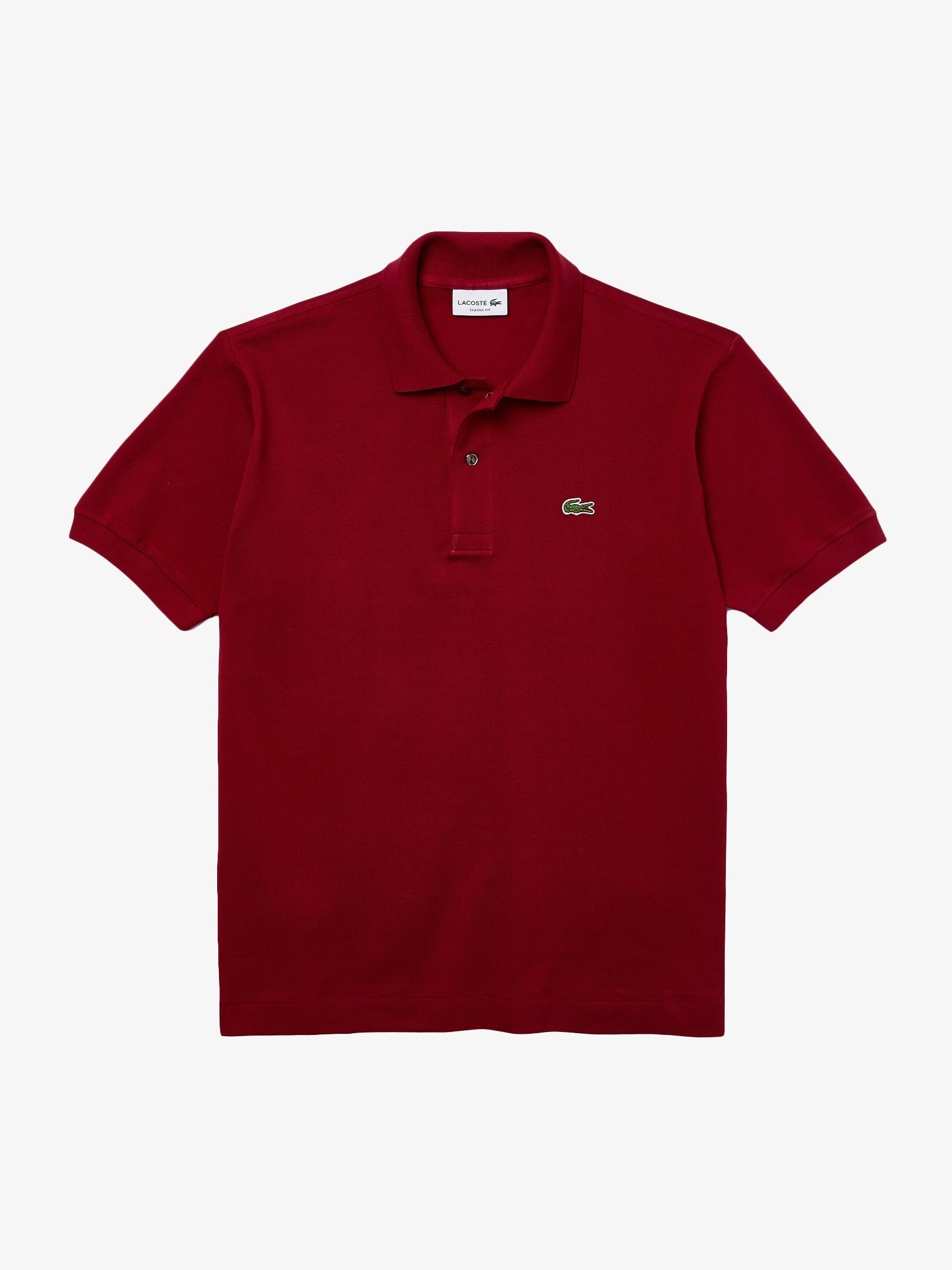 LACOSTE Polo regolare uomo in cotone rosso intenso