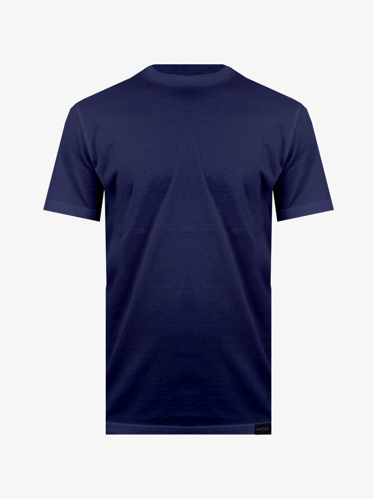 LOW BRAND T-shirt in cotone blu: B134 Basic Jersey Mercer