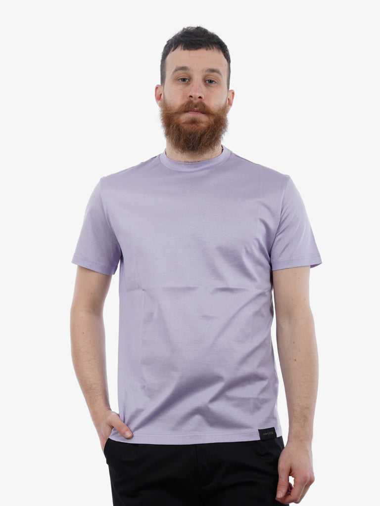 LOW BRAND T-shirt in cotone lilla Basic Jersey Mercer uomo