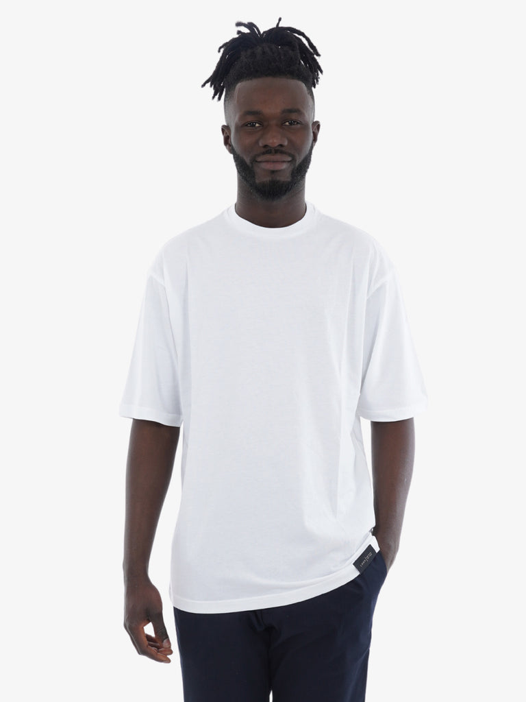 LOW BRAND T-shirt Uomo Cotone Bianco Basic Jersey Supima B193