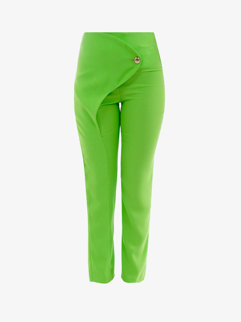 MONIQUE GARCONNE Pantalone slim donna verde