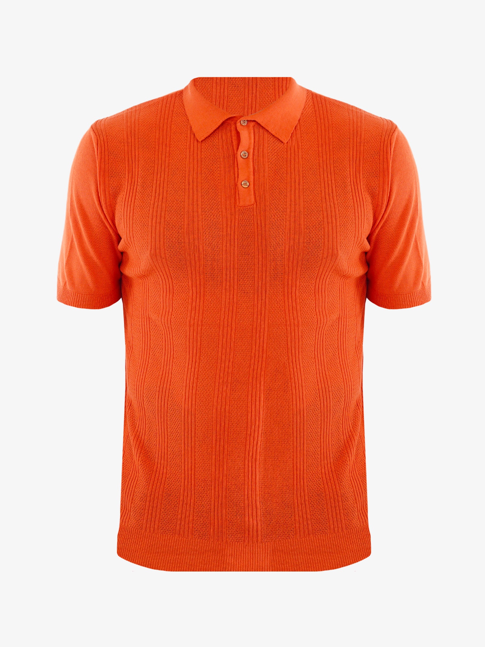 PRIME Polo uomo in cotone arancione