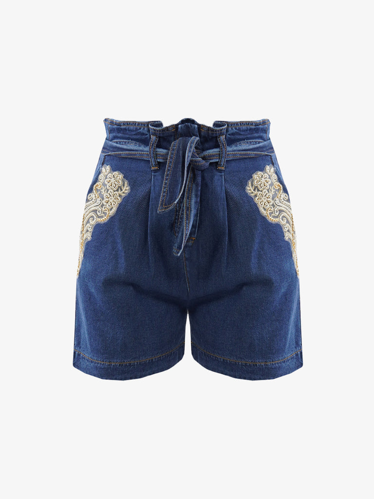 TRASH AND LUXURY Shorts in denim donna