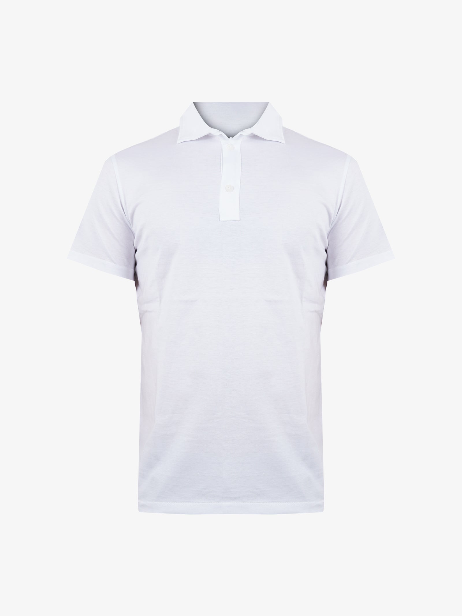 WHITE OVER Polo in cotone uomo bianca