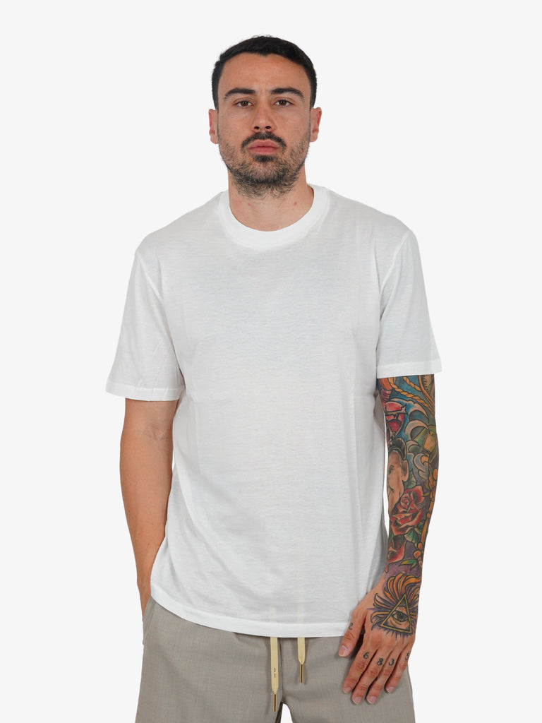 WHITE OVER T-shirt Ohio uomo bianca in cotone