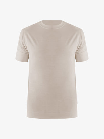 YES LONDON T-shirt XM4084 uomo in cotone sabbia
