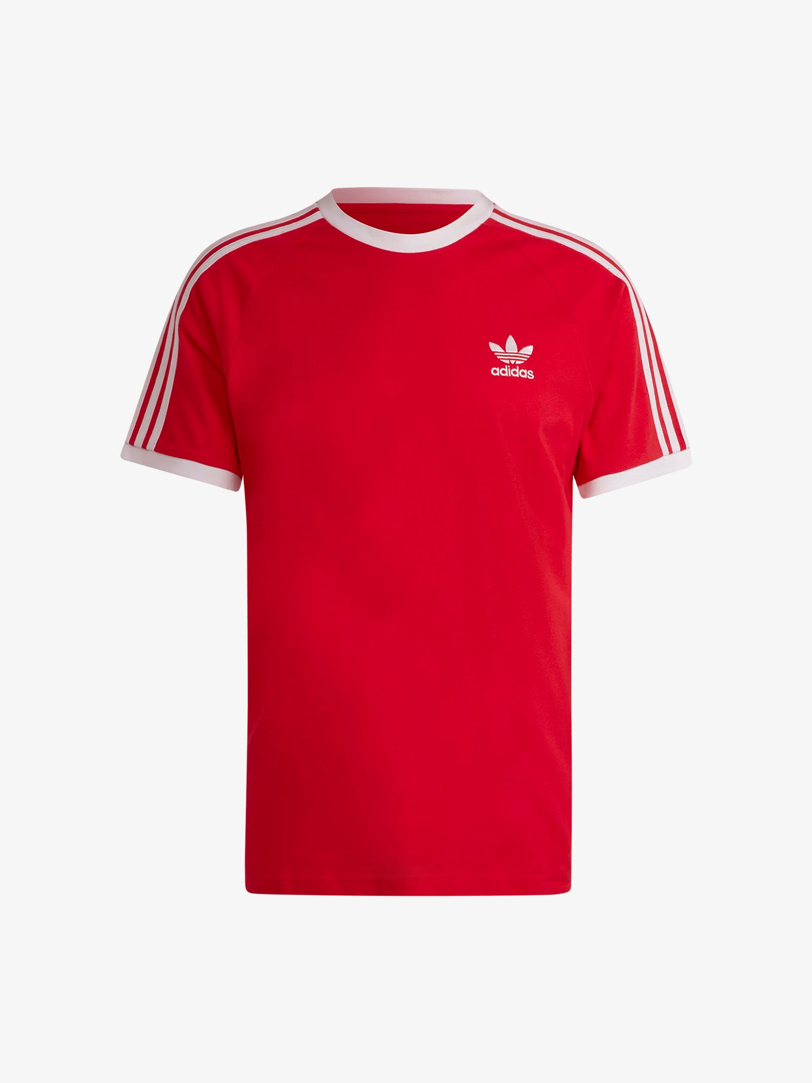 ADIDAS T-shirt Adicolor Classic 3-Stripes uomo rosso/bianco