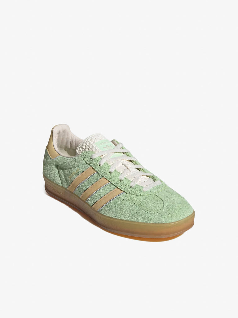 ADIDAS Sneakers Gazelle Indoor IE2948 unisex in pelle morbida verde