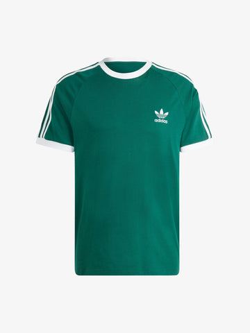 ADIDAS T-shirt Adicolor Classic 3-Stripes IM9387 uomo in cotone verde/bianco