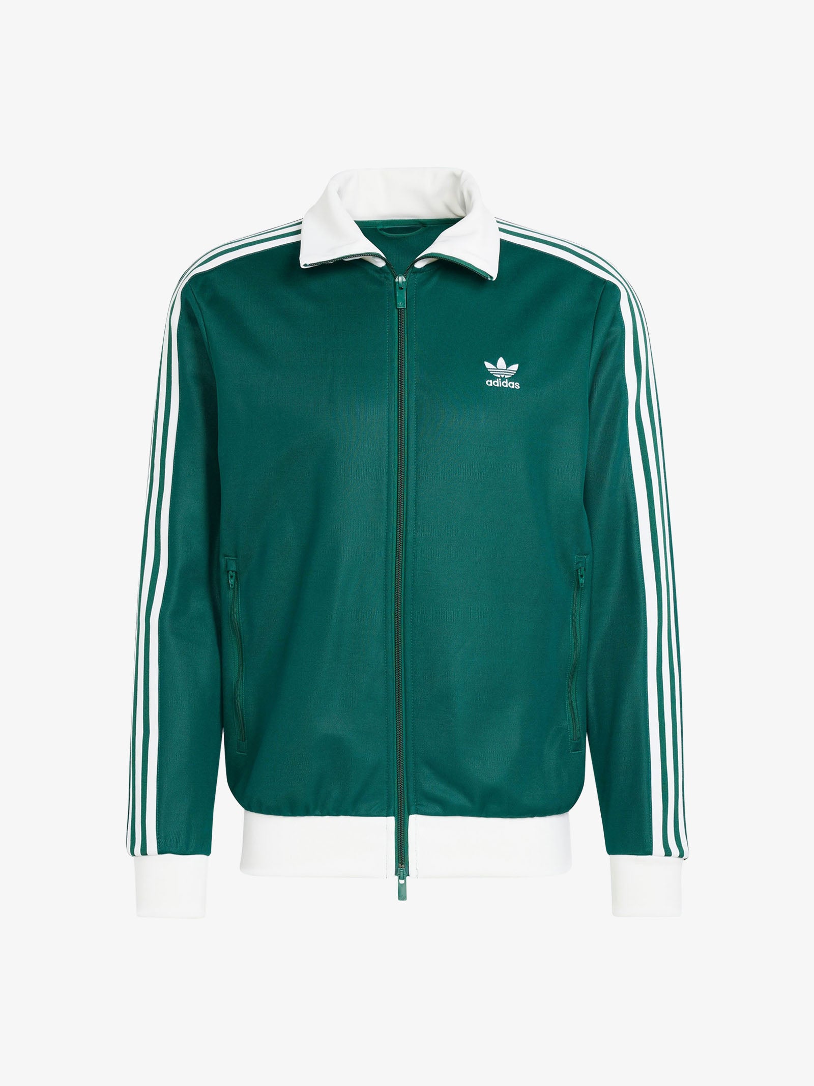 ADIDAS Felpa Adicolor Classic Beckenbauer IP0417 uomo in cotone verde/bianco