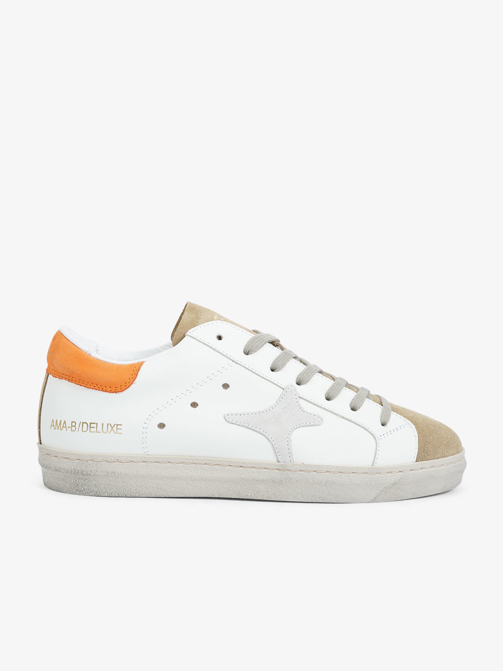 AMA BRAND Sneakers 2736 uomo in pelle bianco