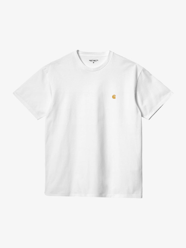 CARHARTT WIP T-Shirt S/S Chase I026391_00R_XX uomo in cotone bianco