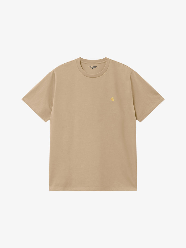 CARHARTT WIP T-shirt S/S Chase I026391_22I_XX uomo in cotone beige