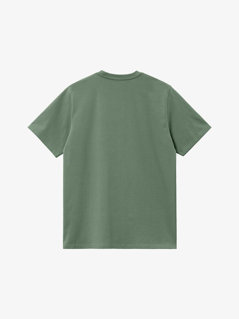 CARHARTT WIP T-shirt S/S Pocket I030434_1YF_XX uomo in cotone verde prato