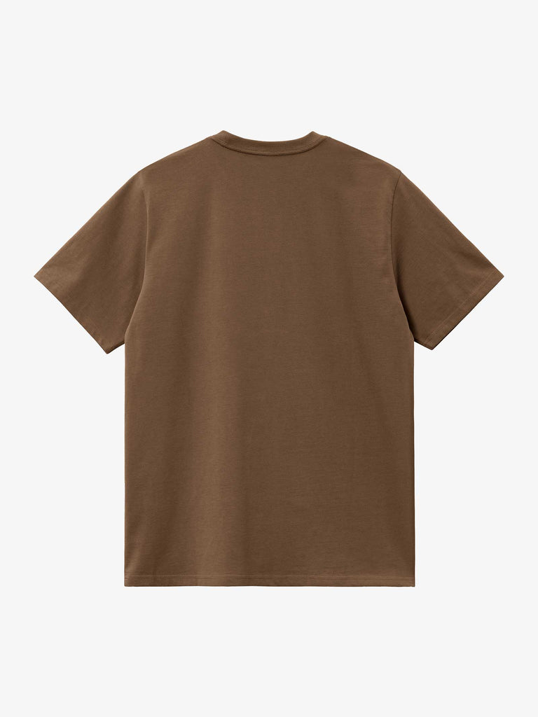 CARHARTT WIP T-shirt S/S Script Embroidery I030435_22U_XX uomo cotone marrone