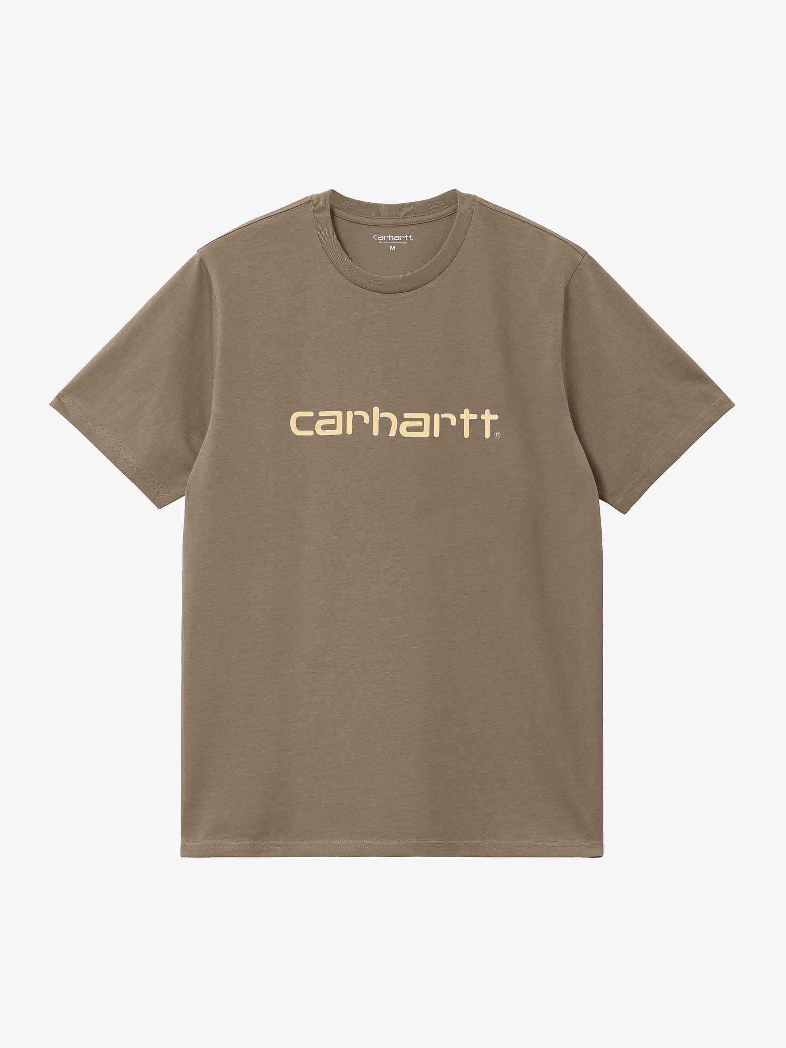 CARHARTT WIP T-shirt S/S Script I031047_24E_XX uomo cotone marrone