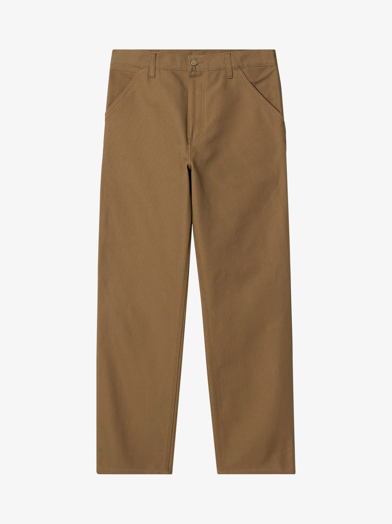 CARHARTT WIP Pantalone Single Knee I031497_HZ_01 uomo in cotone marrone