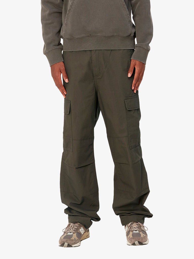 CARHARTT WIP Pantalone regular cargo I032467_63_02 uomo in cotone verde