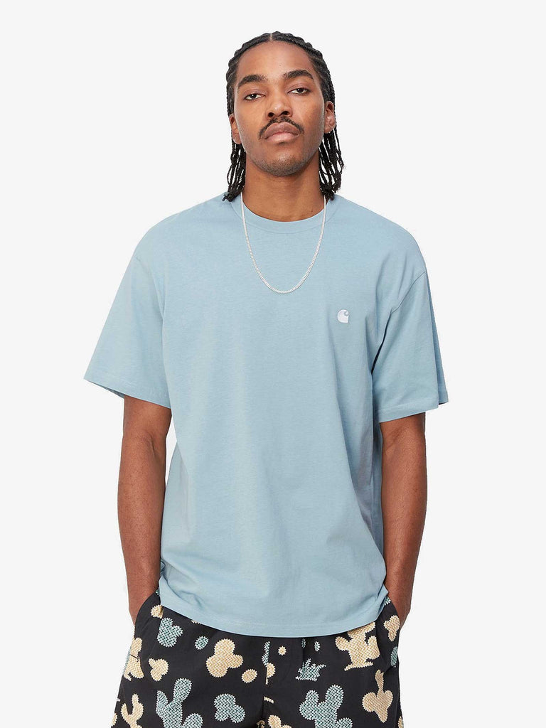 CARHARTT WIP T-shirt S/S Madison I033000_0RO_XX uomo cotone blu