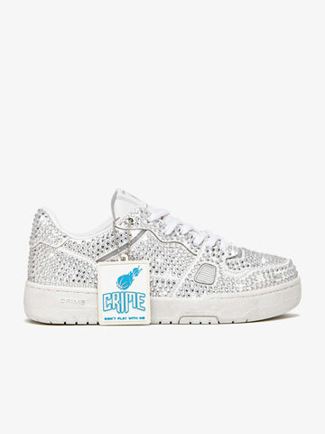CRIME LONDON Sneakers OffCourt 26304PP5 donna in pelle bianco
