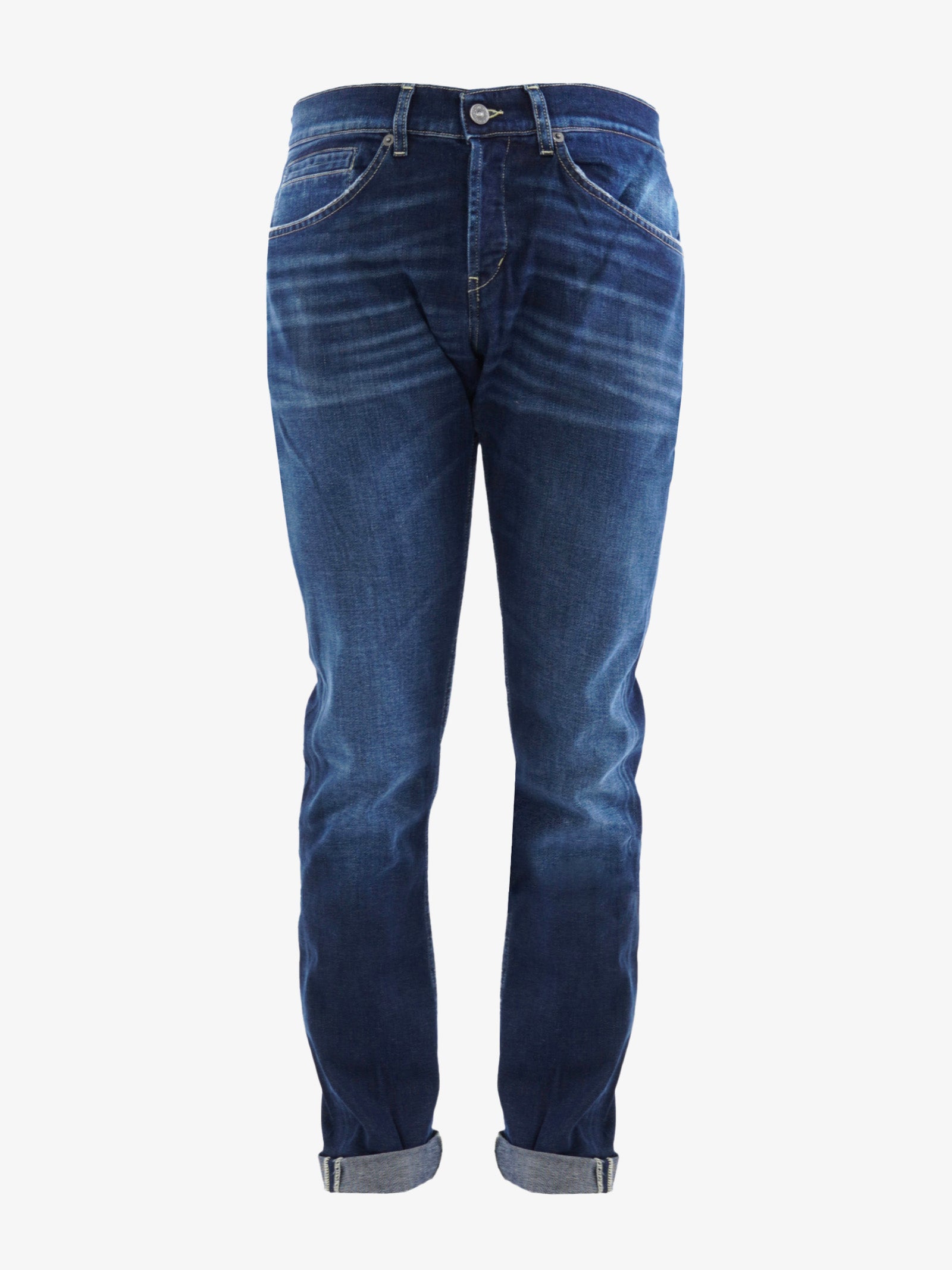 DONDUP Jeans George Skinny In Bull Stretch uomo denim scuro