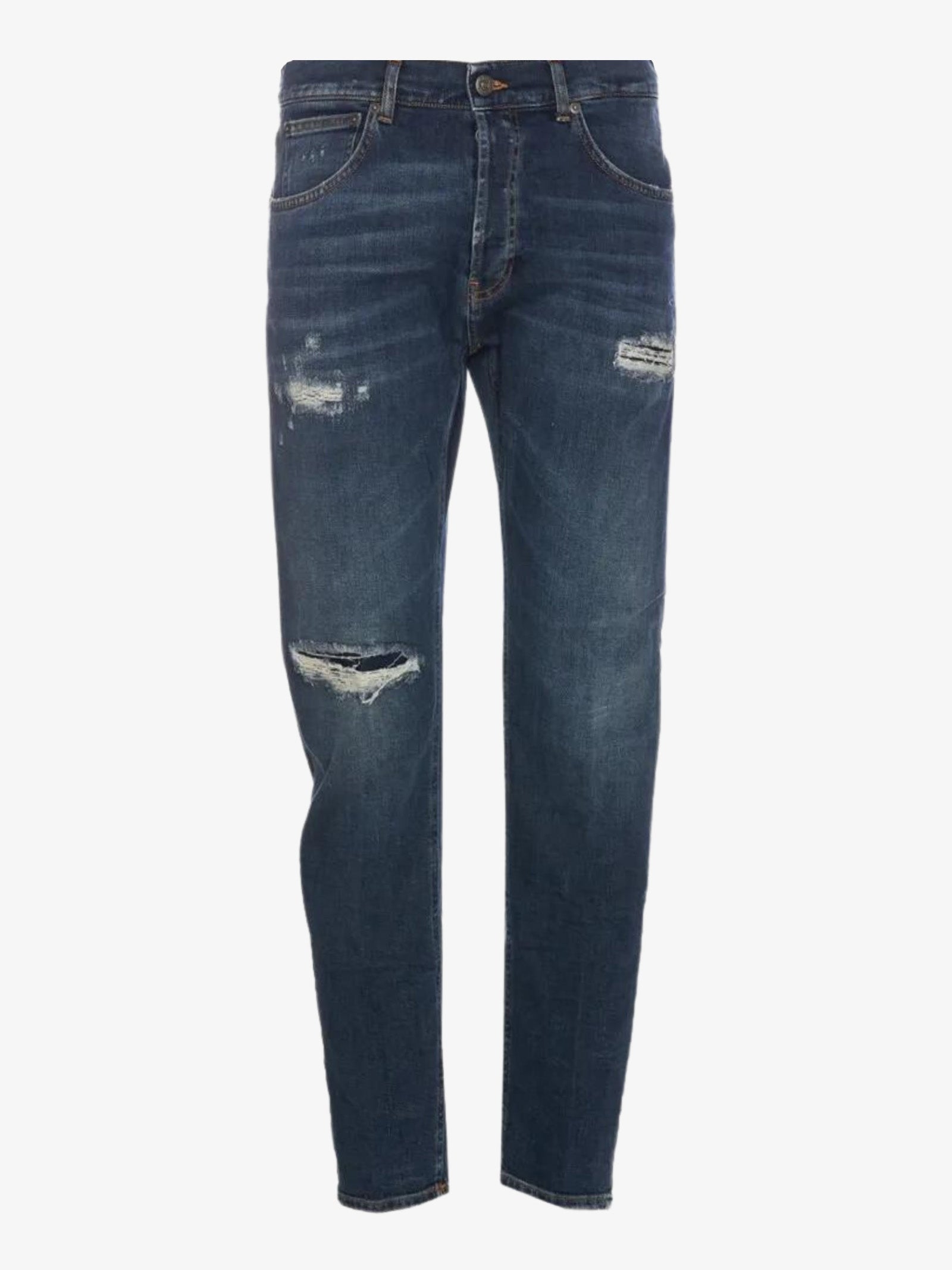 DONDUP Jeans carrot Dian uomo in denim blu