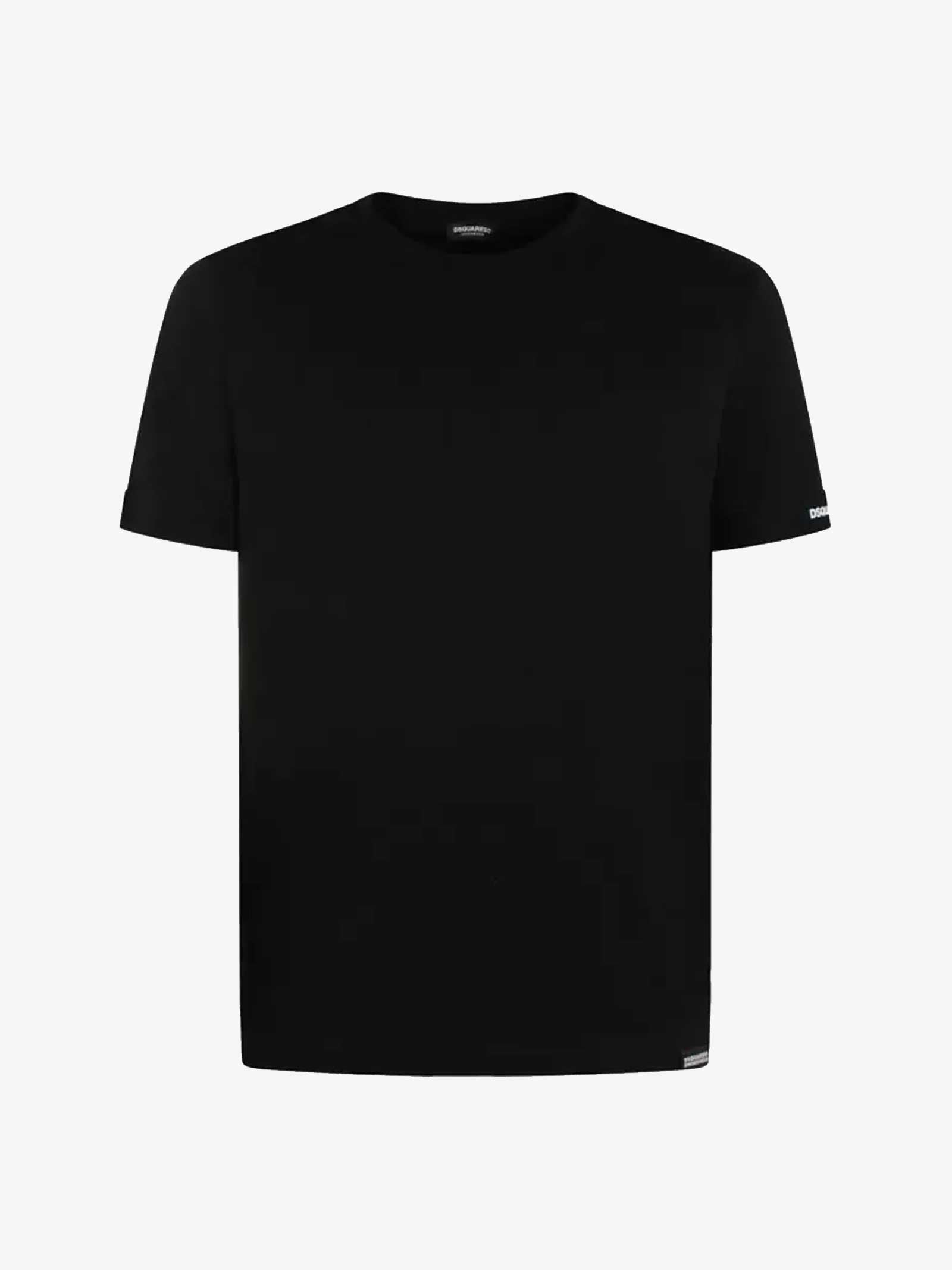 DSQUARED2 T-shirt basic girocollo Mini uomo nero