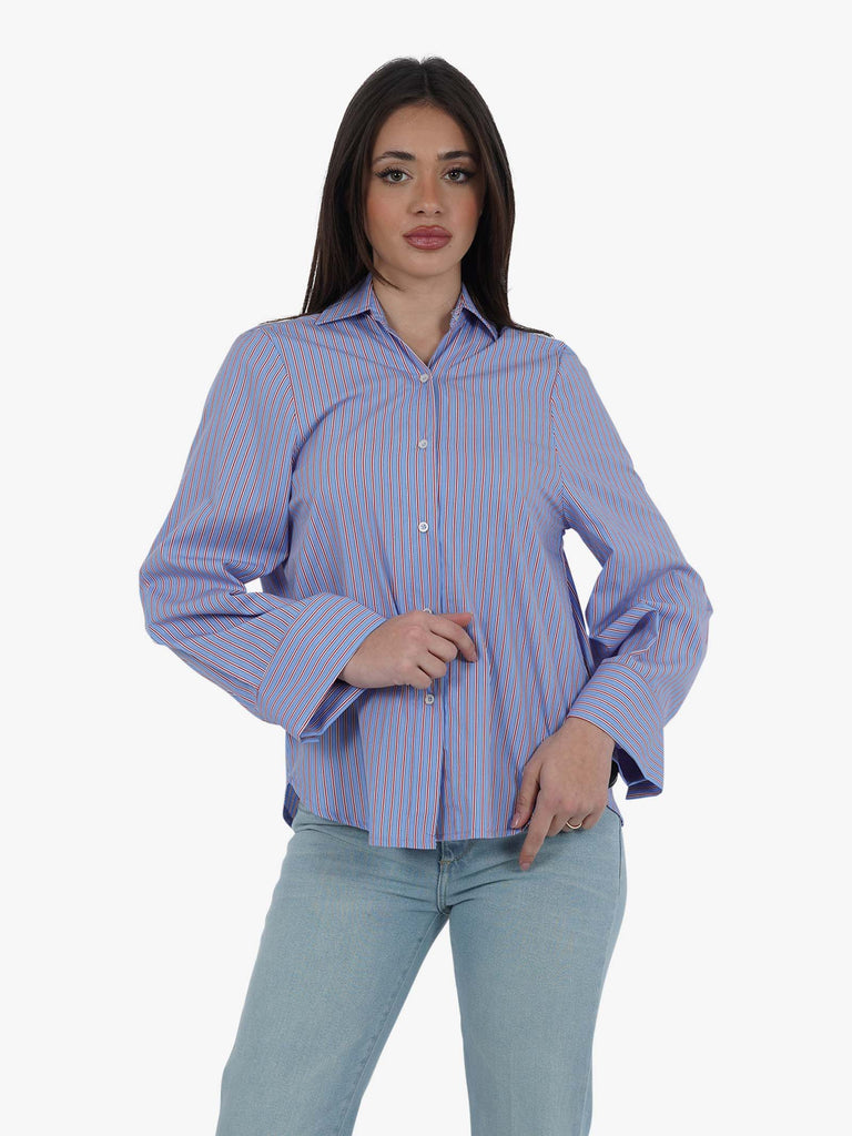 HAVE ONE Camicia CVS-L079 donna cotone azzurro