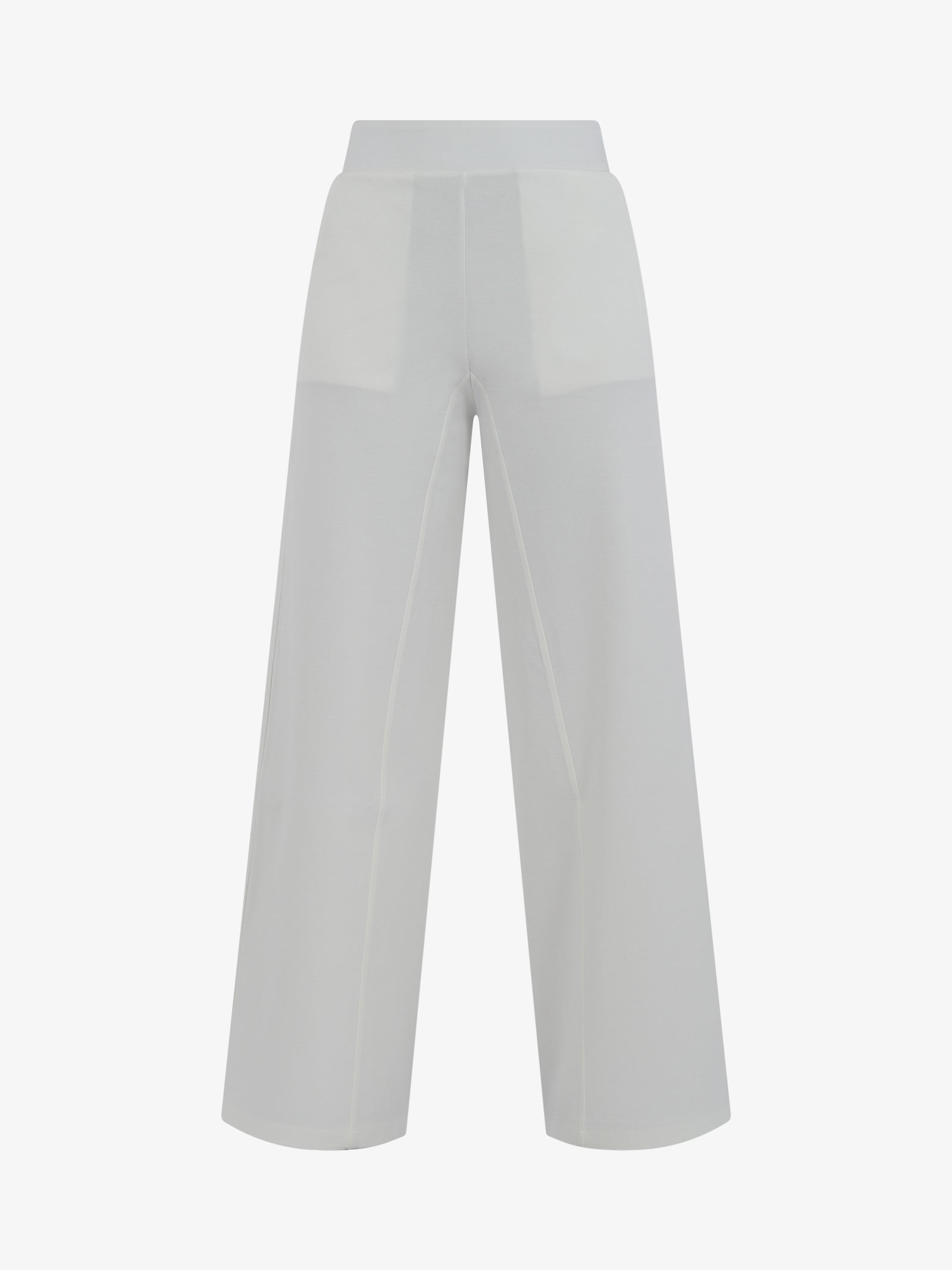 JIJIL Pantalone flared PA122 donna a vita alta bianco caldo