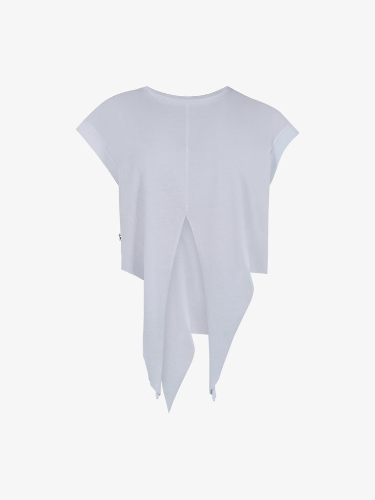 JIJIL T-shirt corta TS084 donna in jersey di cotone bianco