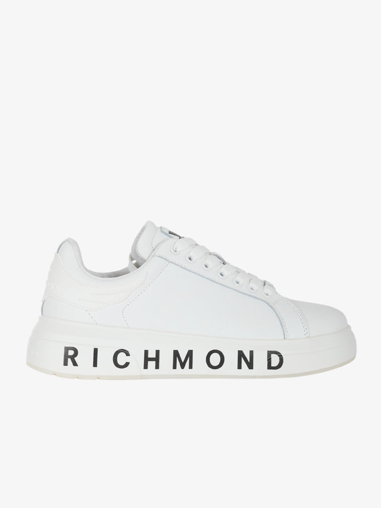 JOHN RICHMOND Sneakers Action 20009/CPA uomo in pelle bianco