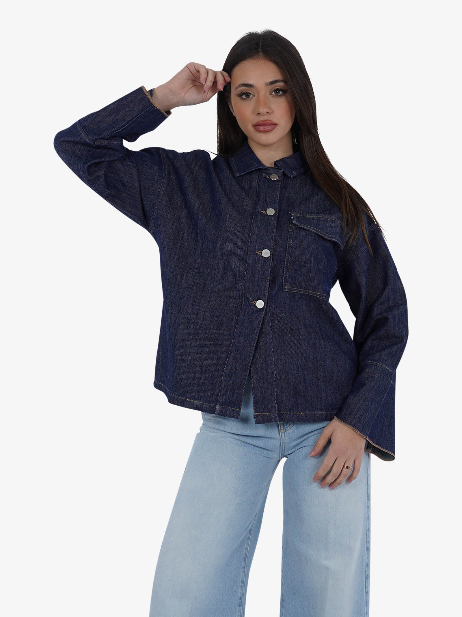 MERCI Giubbotto LOU24 donna cotone denim