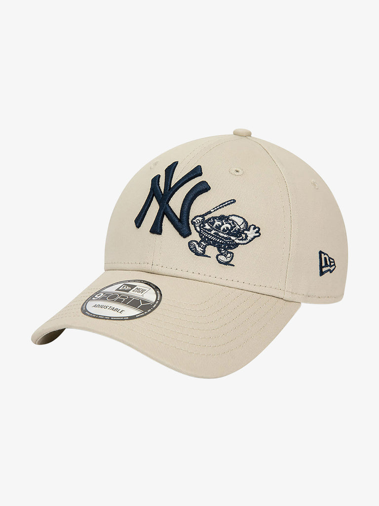 NEW ERA Cappello 9FORTY New York Yankees Food Character 60435122 cotone beige