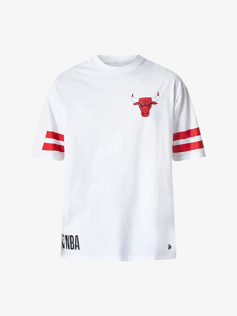 NEW ERA T-shirt Oversize Chicago Bulls NBA Arch Graphic 60435444 uomo cotone bianco