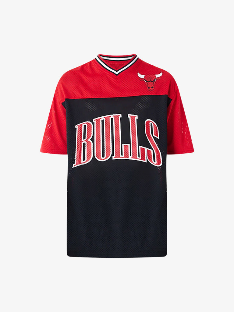 NEW ERA T-shirt Oversize Chicago Bulls NBA Arch Graphic Mesh 60435447 uomo rosso