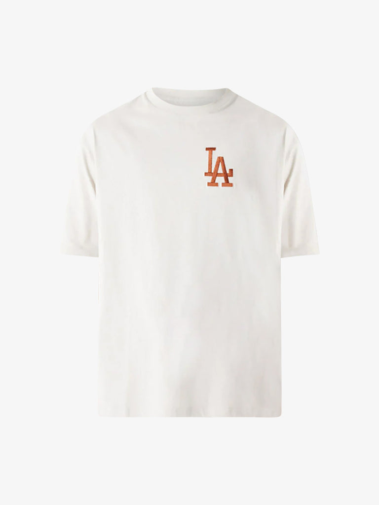 NEW ERA T-shirt Oversize LA Dodgers League Essential 60435554 uomo cotone beige