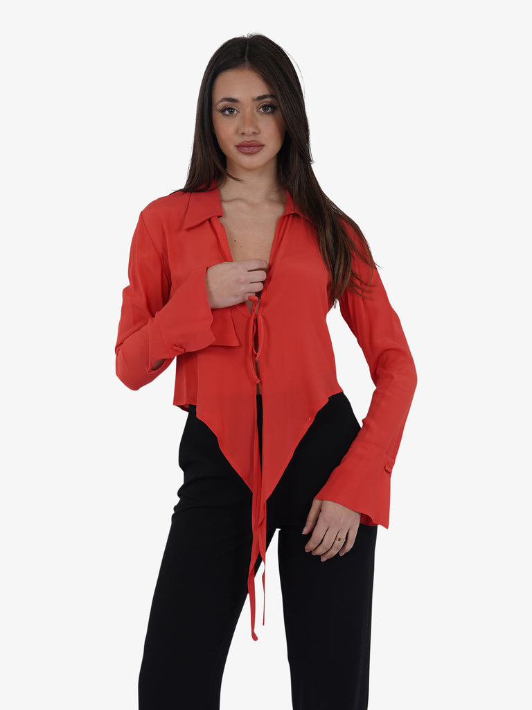 OTTOD'AME Camicia BNT_DC4917 donna rosso