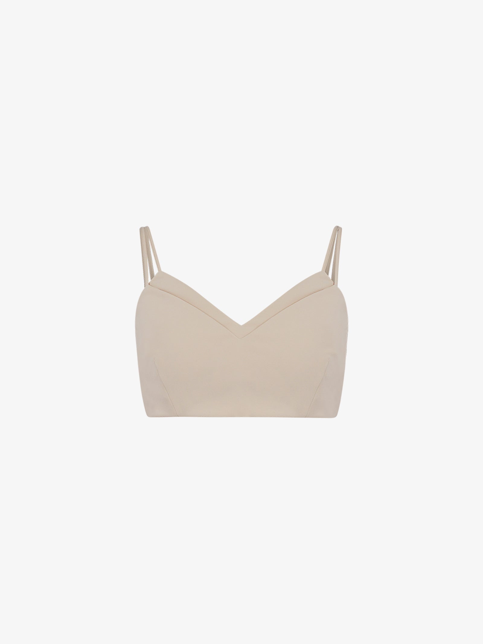 SPACE SIMONA CORSELLINI Top reggiseno in poly cad donna beige