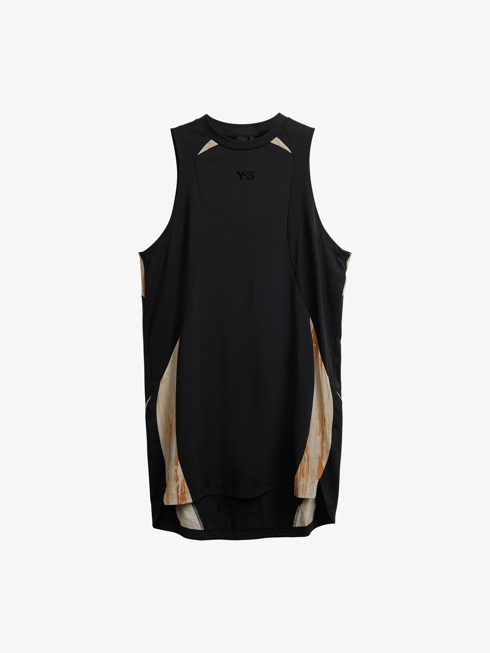 Y-3 Abito midi Rust Dye Tank IR6244 donna cotone nero